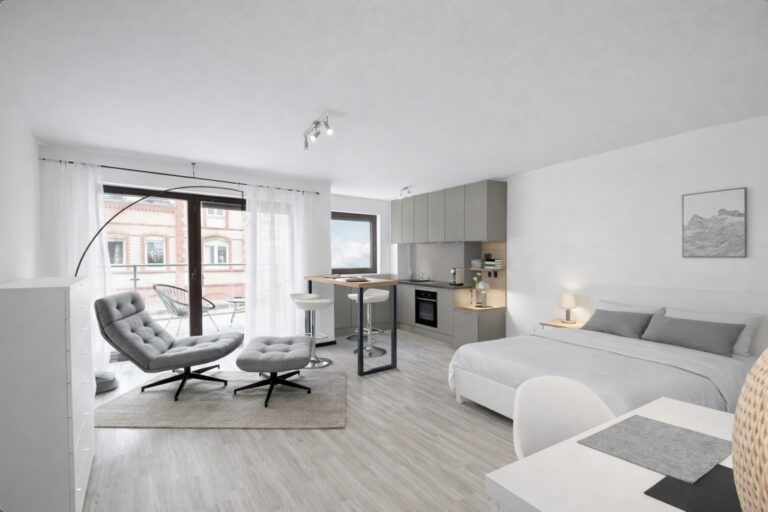 Möbliertes Apartment mit neuer Einbauküche, Tiefgaragenstellplatz, Balkon, Bad mit Badewanne, Abstellraum, Waschmaschine - Bild 1